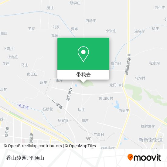 香山陵园地图