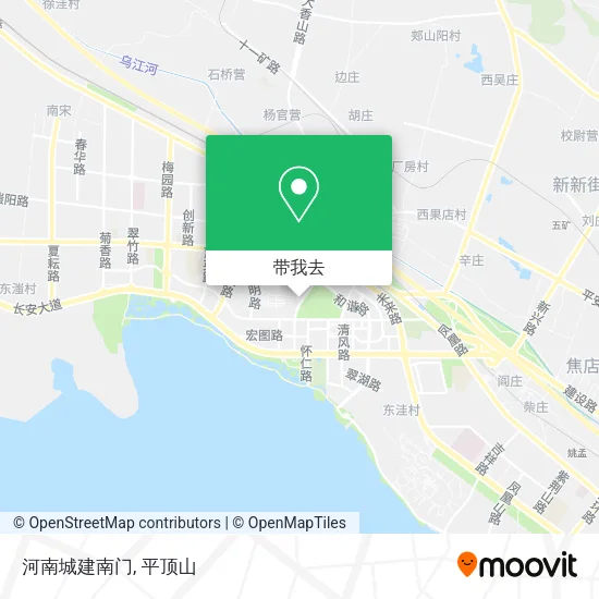 河南城建南门地图