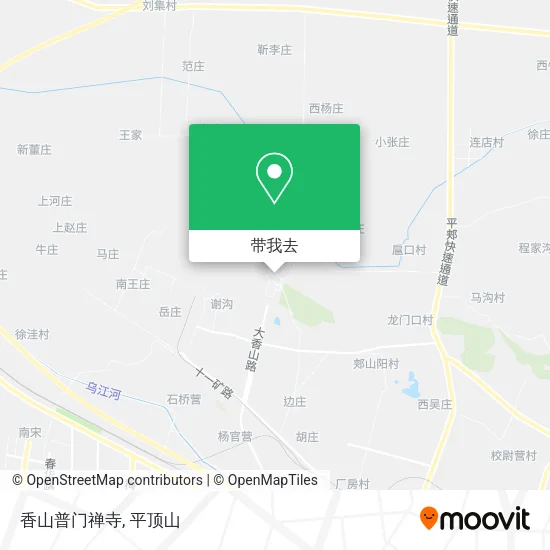 香山普门禅寺地图