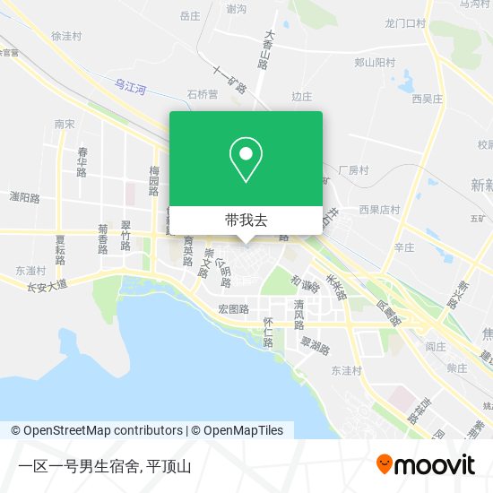 一区一号男生宿舍地图
