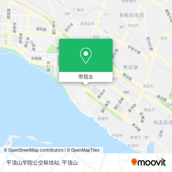 平顶山学院公交枢纽站地图