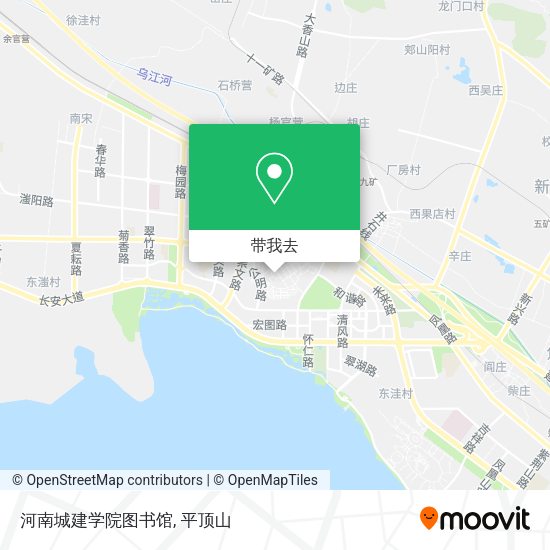 河南城建学院图书馆地图