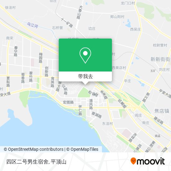 四区二号男生宿舍地图
