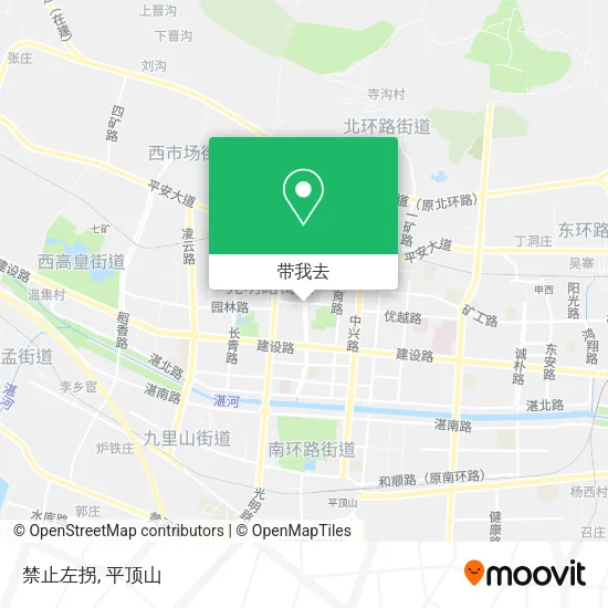 禁止左拐地图