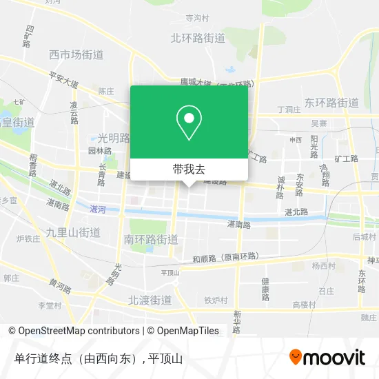 单行道终点（由西向东）地图