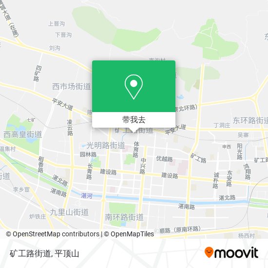 矿工路街道地图