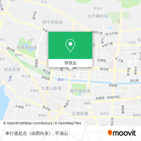 单行道起点（由西向东）地图