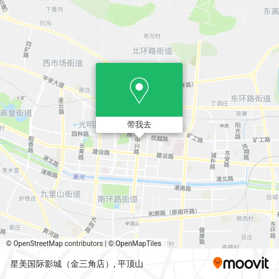 星美国际影城（金三角店）地图