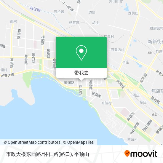 市政大楼东西路/怀仁路(路口)地图