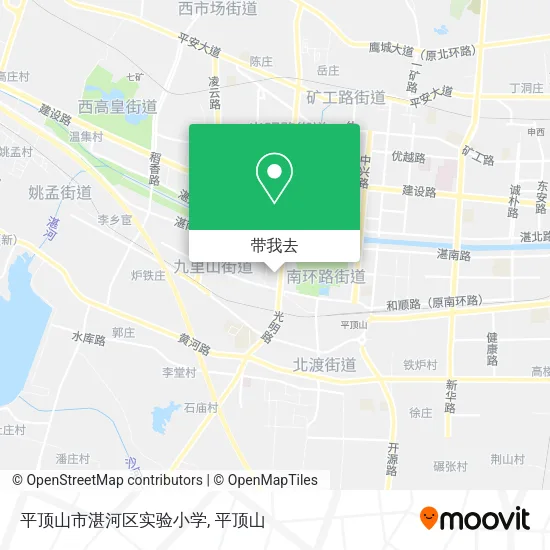 平顶山市湛河区实验小学地图