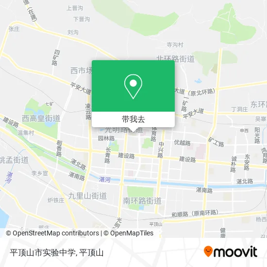 平顶山市实验中学地图