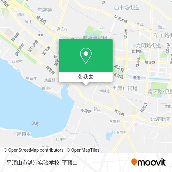 平顶山市湛河实验学校地图