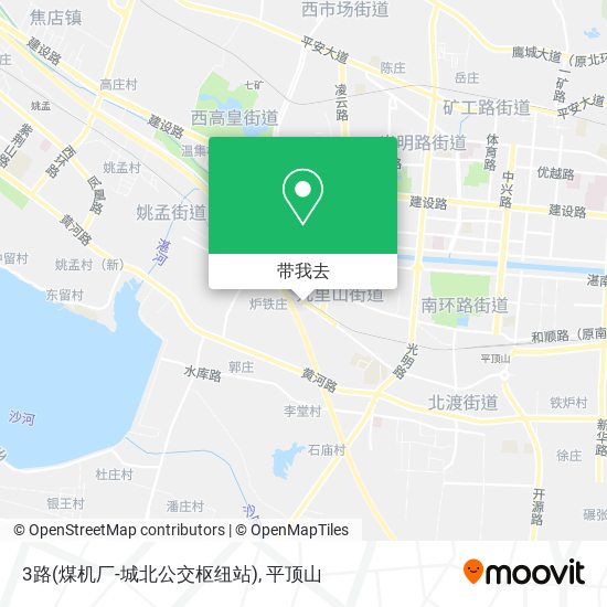 3路(煤机厂-城北公交枢纽站)地图