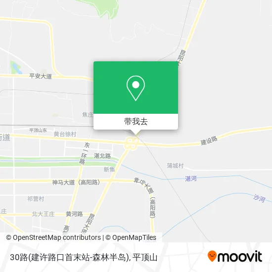 30路(建许路口首末站-森林半岛)地图