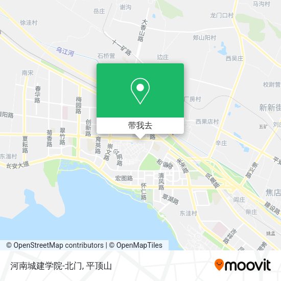 河南城建学院-北门地图
