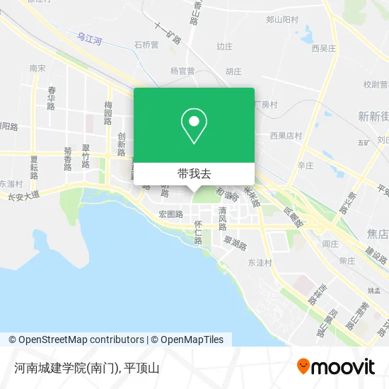 河南城建学院(南门)地图