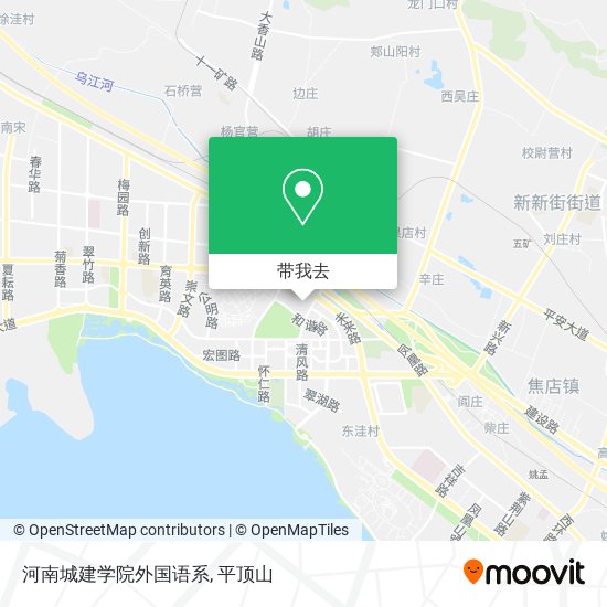 河南城建学院外国语系地图