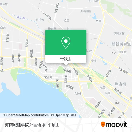 河南城建学院外国语系地图