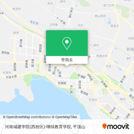 河南城建学院(西校区)-继续教育学院地图