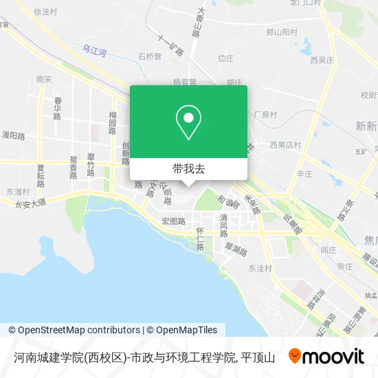 河南城建学院(西校区)-市政与环境工程学院地图