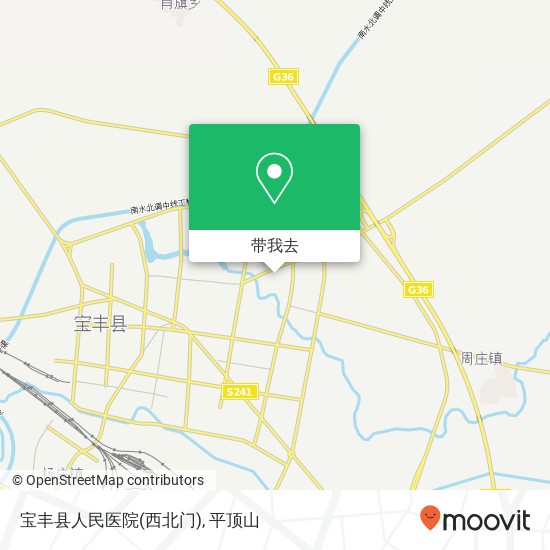 宝丰县人民医院(西北门)地图