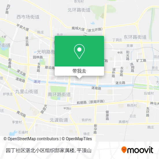 园丁社区湛北小区组织部家属楼地图