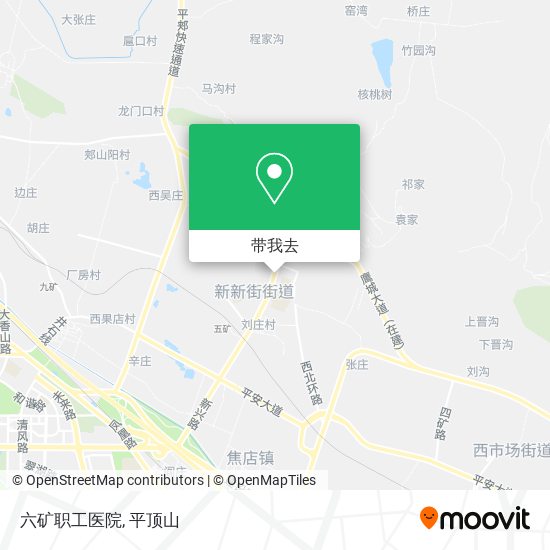 六矿职工医院地图