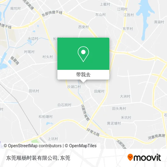 东莞顺杨时装有限公司地图
