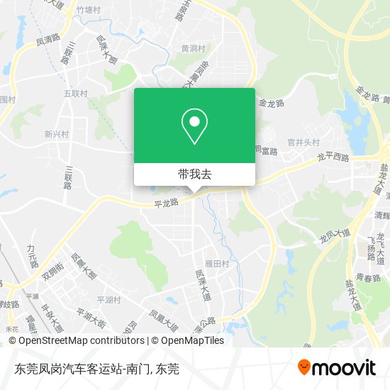东莞凤岗汽车客运站-南门地图
