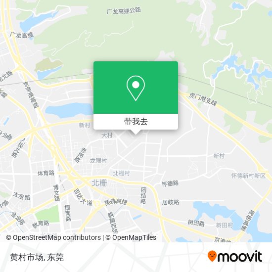 黄村市场地图