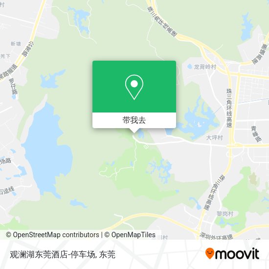 观澜湖东莞酒店-停车场地图