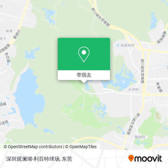 深圳观澜湖-利百特球场地图