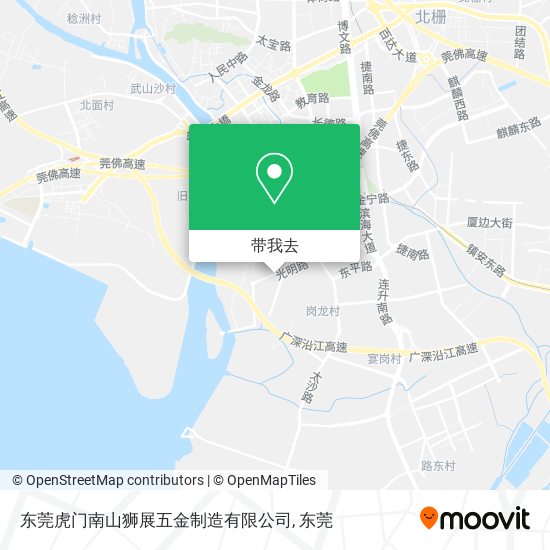 东莞虎门南山狮展五金制造有限公司地图