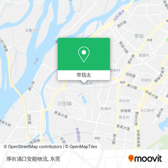 厚街涌口安能物流地图