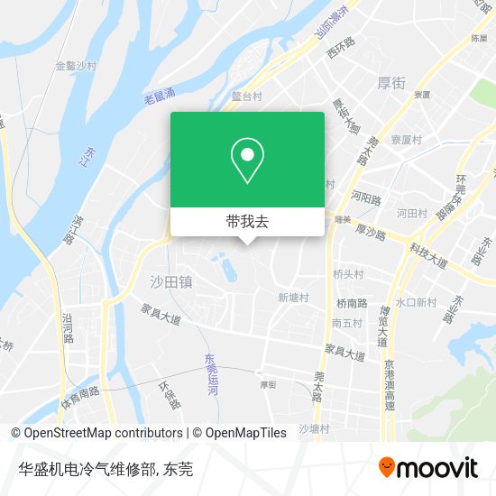 华盛机电冷气维修部地图