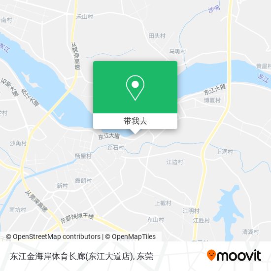 东江金海岸体育长廊(东江大道店)地图