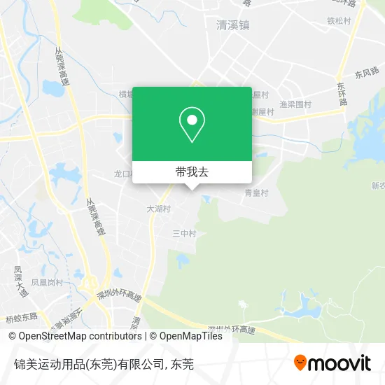 锦美运动用品(东莞)有限公司地图