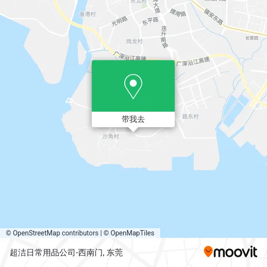 超洁日常用品公司-西南门地图