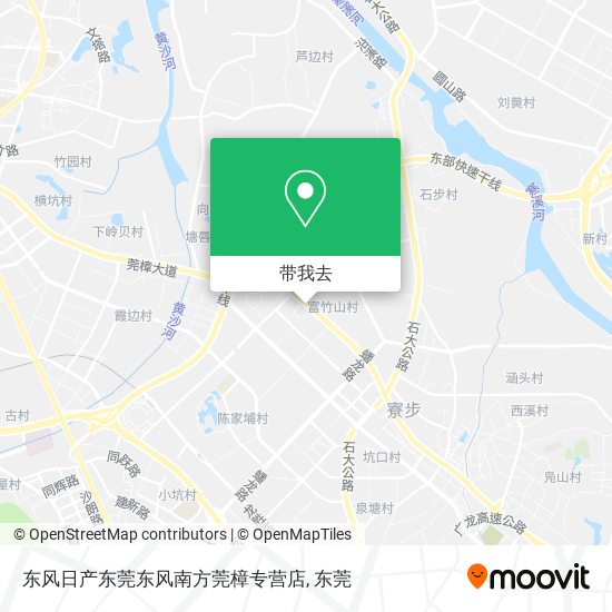 东风日产东莞东风南方莞樟专营店地图
