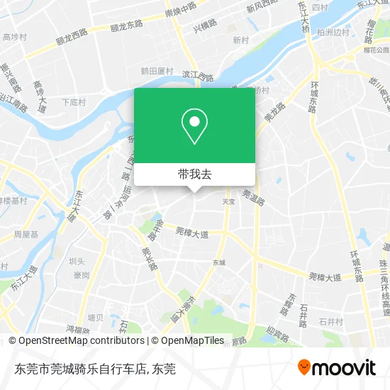 东莞市莞城骑乐自行车店地图