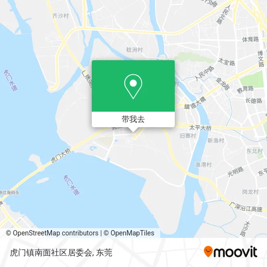 虎门镇南面社区居委会地图
