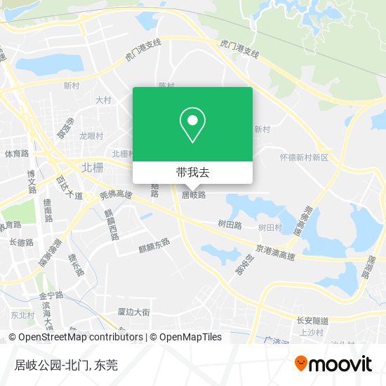 居岐公园-北门地图