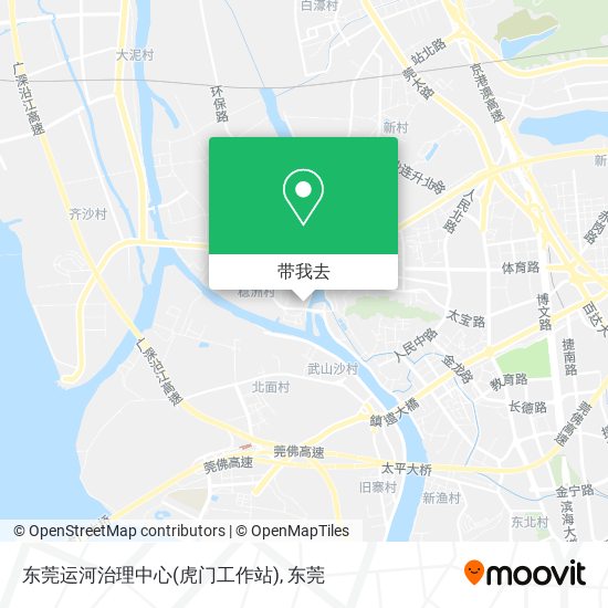 东莞运河治理中心(虎门工作站)地图