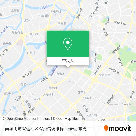 南城街道宏远社区综治信访维稳工作站地图