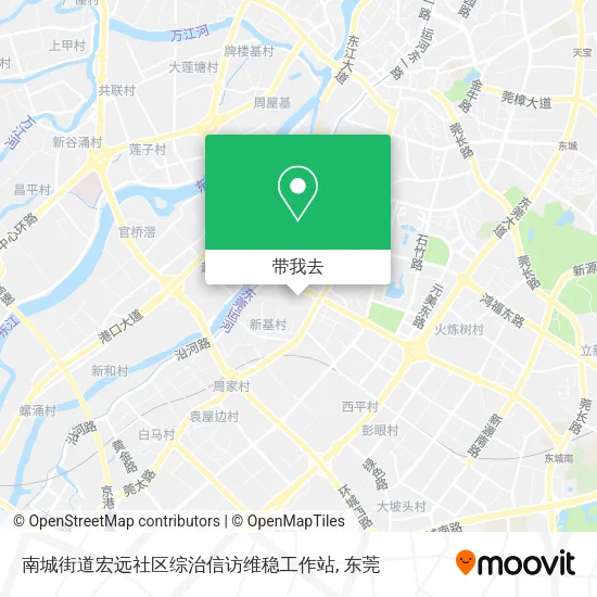 南城街道宏远社区综治信访维稳工作站地图