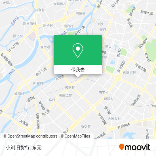 小刘旧货行地图