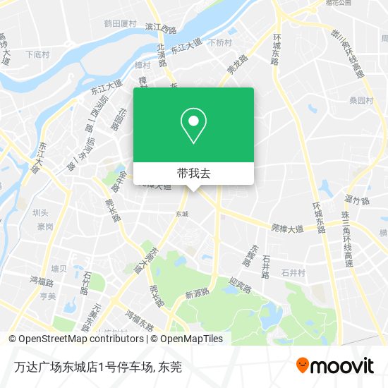 万达广场东城店1号停车场地图