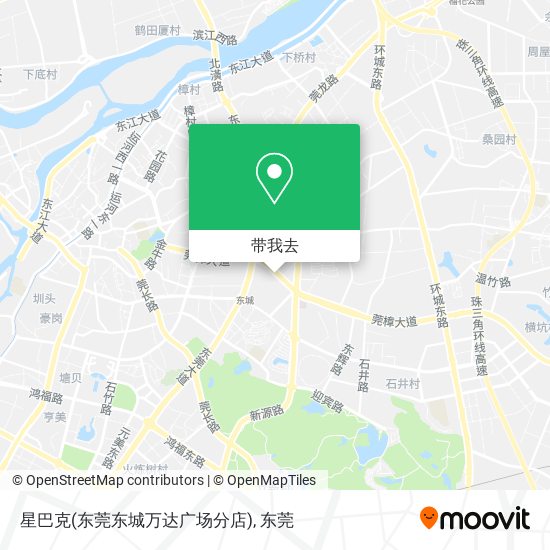 星巴克(东莞东城万达广场分店)地图