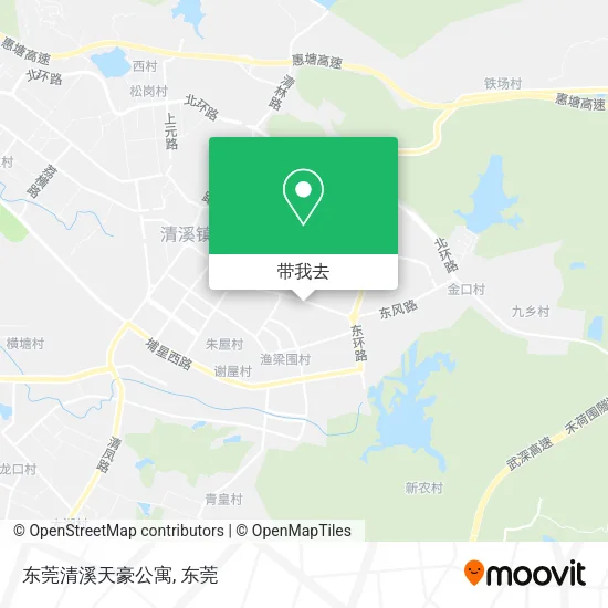 东莞清溪天豪公寓地图