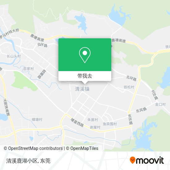 清溪鹿湖小区地图